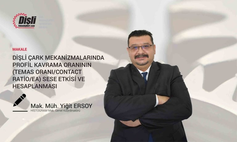 Dişli çark mekanizmalarında profil kavrama oranının (Temas Oranı/Contact Ratio/εα) sese etkisi ve hesaplanması