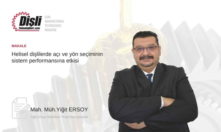 Mah. Müh.Yiğit ERSOY - Yiğit Ersoy Redüktör Proje Danışmanlık